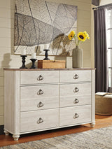 Willowton Two-tone Dresser from Ashley - Luna Furniture