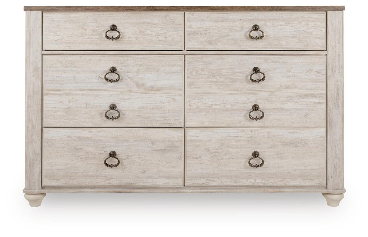 Willowton Two-tone Dresser from Ashley - Luna Furniture