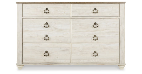 Willowton Dresser and 2 Nightstands from Ashley Furniture - Luna Furniture