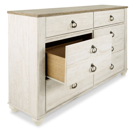 Willowton Two-tone Dresser from Ashley - Luna Furniture