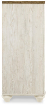 Willowton Whitewash Full Panel Bed, Dresser, Chest and Nightstand from Ashley Furniture - Luna Furniture