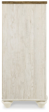Willowton Whitewash Queen Sleigh Bed, Dresser and Nightstand from Ashley - Luna Furniture