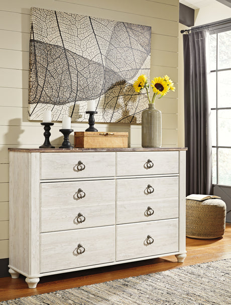 Willowton Two-tone Dresser from Ashley - Luna Furniture