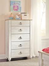 Willowton Two-tone Chest of Drawers from Ashley - Luna Furniture