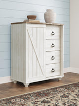 Willowton Queen Sleigh Bed, Dresser and Chest