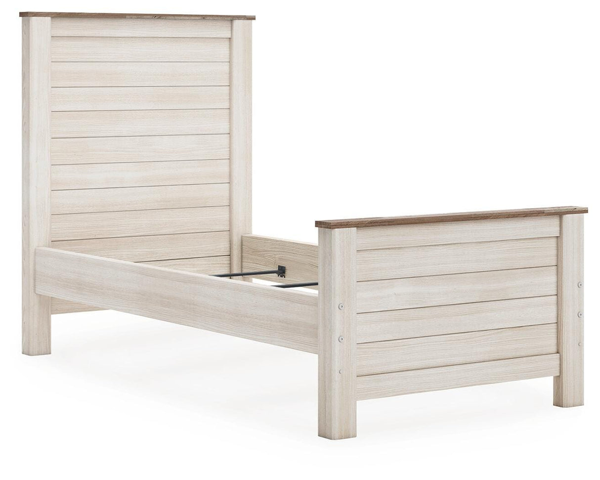 Willowton Twin Panel Bed, Dresser and Mirror from Ashley - Luna Furniture