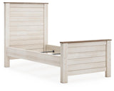 Willowton Twin Panel Bed, Dresser and Mirror from Ashley - Luna Furniture