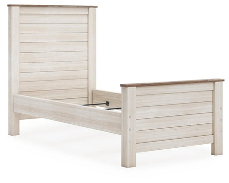 Willowton Twin Panel Bed, Dresser and Mirror from Ashley - Luna Furniture