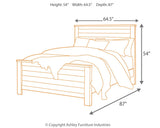 Porter Rustic Brown California King Panel Bed from Ashley Furniture - Luna Furniture