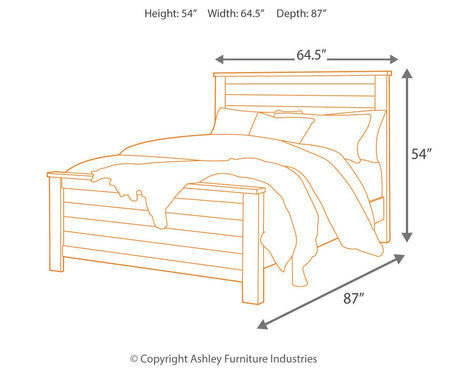 Porter Rustic Brown California King Panel Bed from Ashley Furniture - Luna Furniture