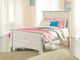 Willowton Whitewash Full Panel Bed from Ashley - Luna Furniture