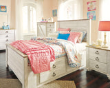 Willowton Whitewash Full Storage Platform Bed with 2 Drawers from Ashley Furniture - Luna Furniture