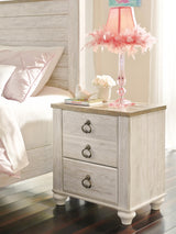 Willowton Two-tone Nightstand from Ashley - Luna Furniture