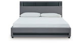 Verishaw Gray King Upholstered Bed from Ashley - Luna Furniture