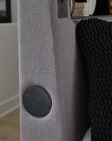 Verishaw Gray King Upholstered Bed from Ashley - Luna Furniture