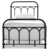 Nashburg Black Twin Metal Platform Bed from Ashley Furniture - Luna Furniture