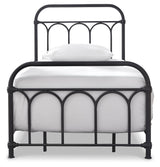 Nashburg Black Twin Metal Platform Bed from Ashley Furniture - Luna Furniture