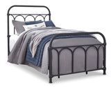 Nashburg Black Twin Metal Platform Bed from Ashley Furniture - Luna Furniture