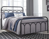 Nashburg Black Full Metal Platform Bed from Ashley Furniture - Luna Furniture