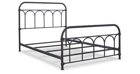 Nashburg Black Full Metal Platform Bed from Ashley - Luna Furniture