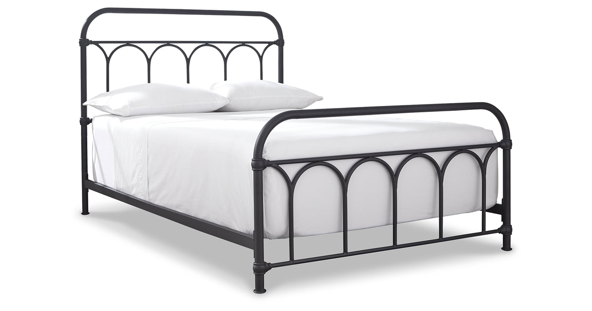 Nashburg Black Full Metal Platform Bed from Ashley Furniture - Luna Furniture