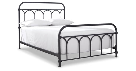 Nashburg Black Full Metal Platform Bed from Ashley - Luna Furniture