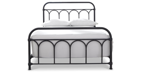 Nashburg Black Full Metal Platform Bed from Ashley - Luna Furniture