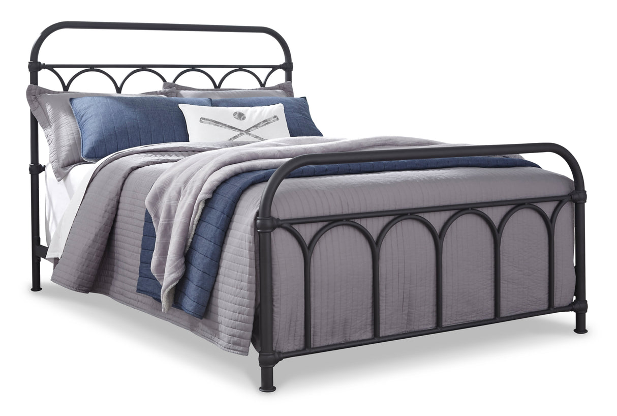 Nashburg Black Full Metal Platform Bed from Ashley Furniture - Luna Furniture