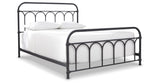 Nashburg Queen Metal Bed with Mattress in Black from Ashley Furniture - Luna Furniture