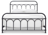 Nashburg Black Queen Metal Platform Bed from Ashley Furniture - Luna Furniture