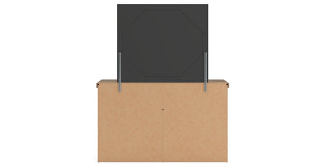 Oliandon Light Brown Dresser and Mirror from Ashley Furniture - Luna Furniture