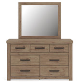 Oliandon Light Brown Panel Storage Bedroom Set
