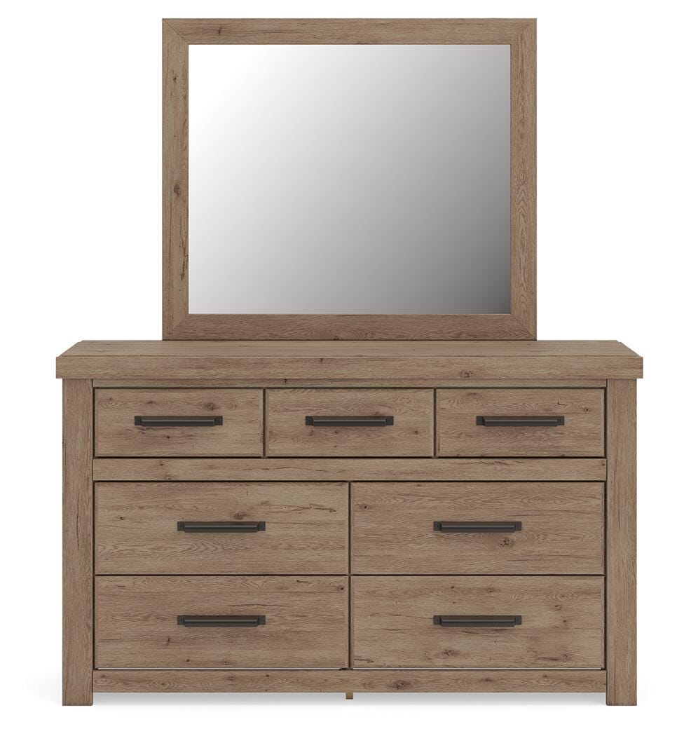 Oliandon Light Brown Panel Bedroom Set