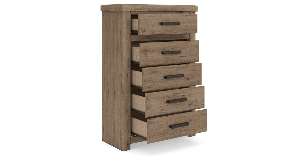 Oliandon Light Brown Chest of Drawers from Ashley Furniture - Luna Furniture