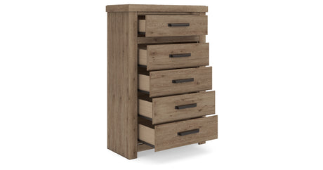 Oliandon Light Brown Chest of Drawers from Ashley Furniture - Luna Furniture