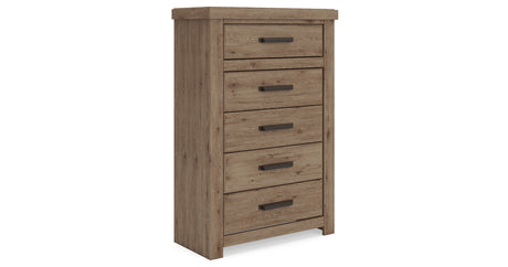 Oliandon Light Brown Chest of Drawers from Ashley Furniture - Luna Furniture