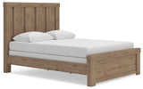 Oliandon Light Brown Queen Panel Bed from Ashley Furniture - Luna Furniture
