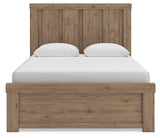 Oliandon Light Brown Queen Panel Bed from Ashley Furniture - Luna Furniture