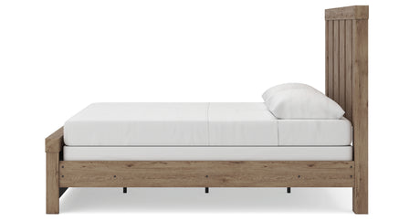 Oliandon Light Brown Queen Panel Bed from Ashley Furniture - Luna Furniture