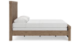Oliandon Light Brown Queen Panel Bed from Ashley Furniture - Luna Furniture