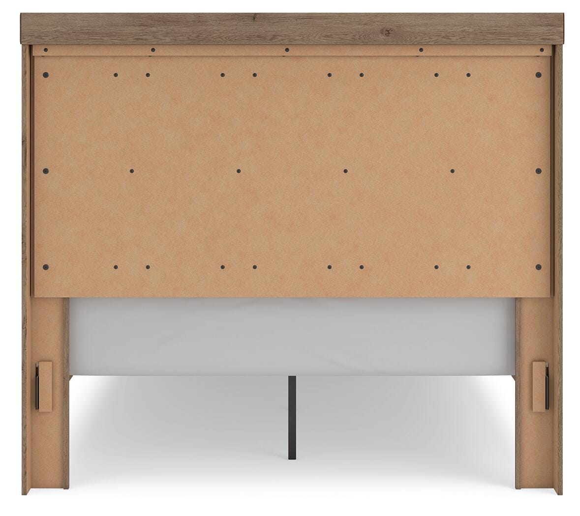 Oliandon Light Brown Queen Panel Storage Bed from Ashley Furniture - Luna Furniture