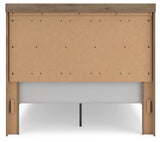 Oliandon Light Brown Queen Panel Storage Bed from Ashley Furniture - Luna Furniture