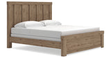 Oliandon Light Brown King Panel Bed from Ashley Furniture - Luna Furniture