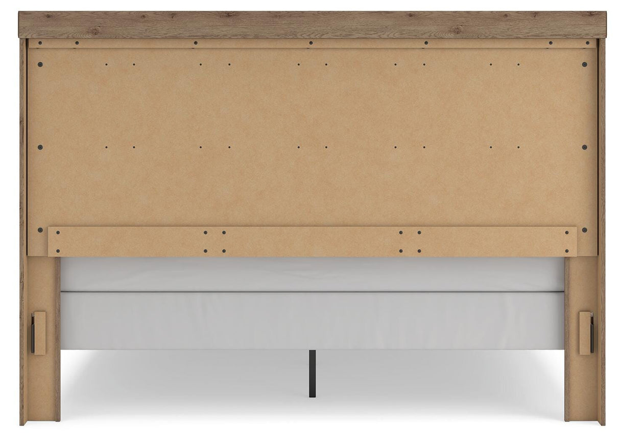 Oliandon Light Brown King Panel Bed from Ashley Furniture - Luna Furniture