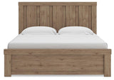 Oliandon Light Brown King Panel Bed from Ashley Furniture - Luna Furniture