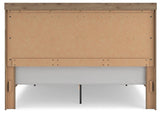 Oliandon Light Brown King Panel Storage Bed from Ashley Furniture - Luna Furniture