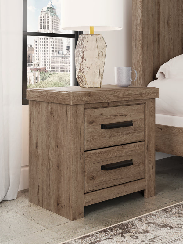 Oliandon Light Brown Nightstand