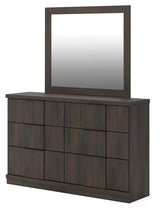 Shaehartin Dark Brown Dresser and Mirror from Ashley - Luna Furniture