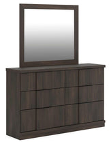 Shaehartin Dark Brown Dresser and Mirror from Ashley - Luna Furniture