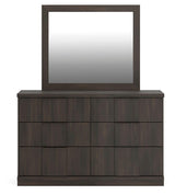 Shaehartin Dark Brown Dresser and Mirror from Ashley - Luna Furniture